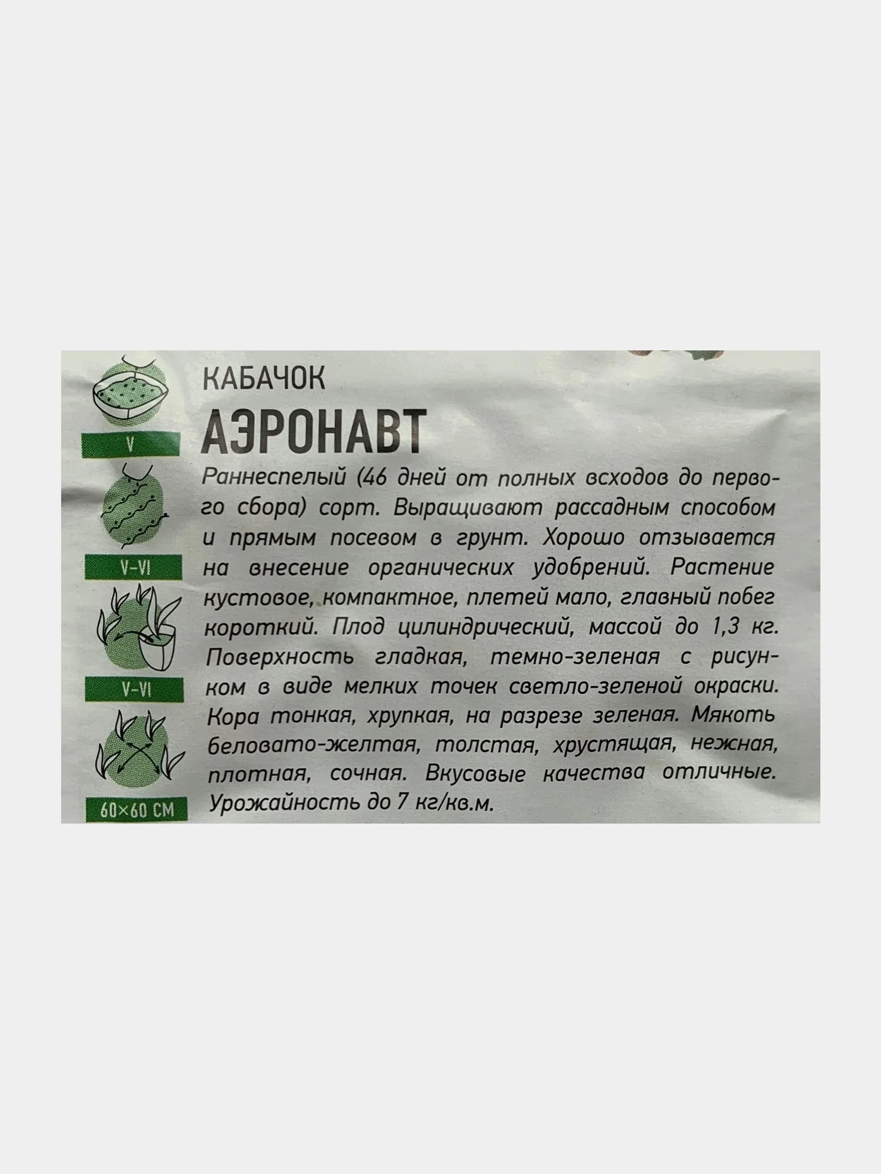 Семена Кабачок "Аэронавт"