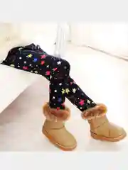 Легинсы для девочек утеплённые, с начёсом на 2-3 года