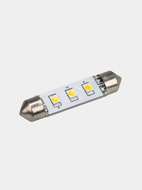 Автолампа салонная СВЕТОДИОДНАЯ C5W (10-30V, 3 LED 2835)