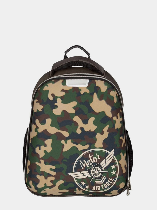 Рюкзак для мальчиков №1School "Military" школьный, ортопедическая спинка