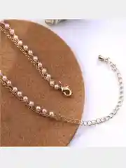 Цепочка-ожерелье жемчужное, двойное