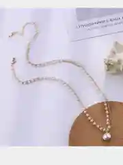 Цепочка-ожерелье жемчужное, двойное
