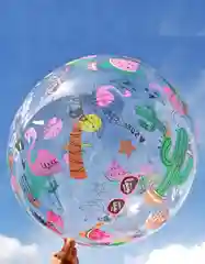 Воздушный шар с принтом Happy Birthday