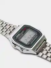 Серебряный часы наручные электронные мужские