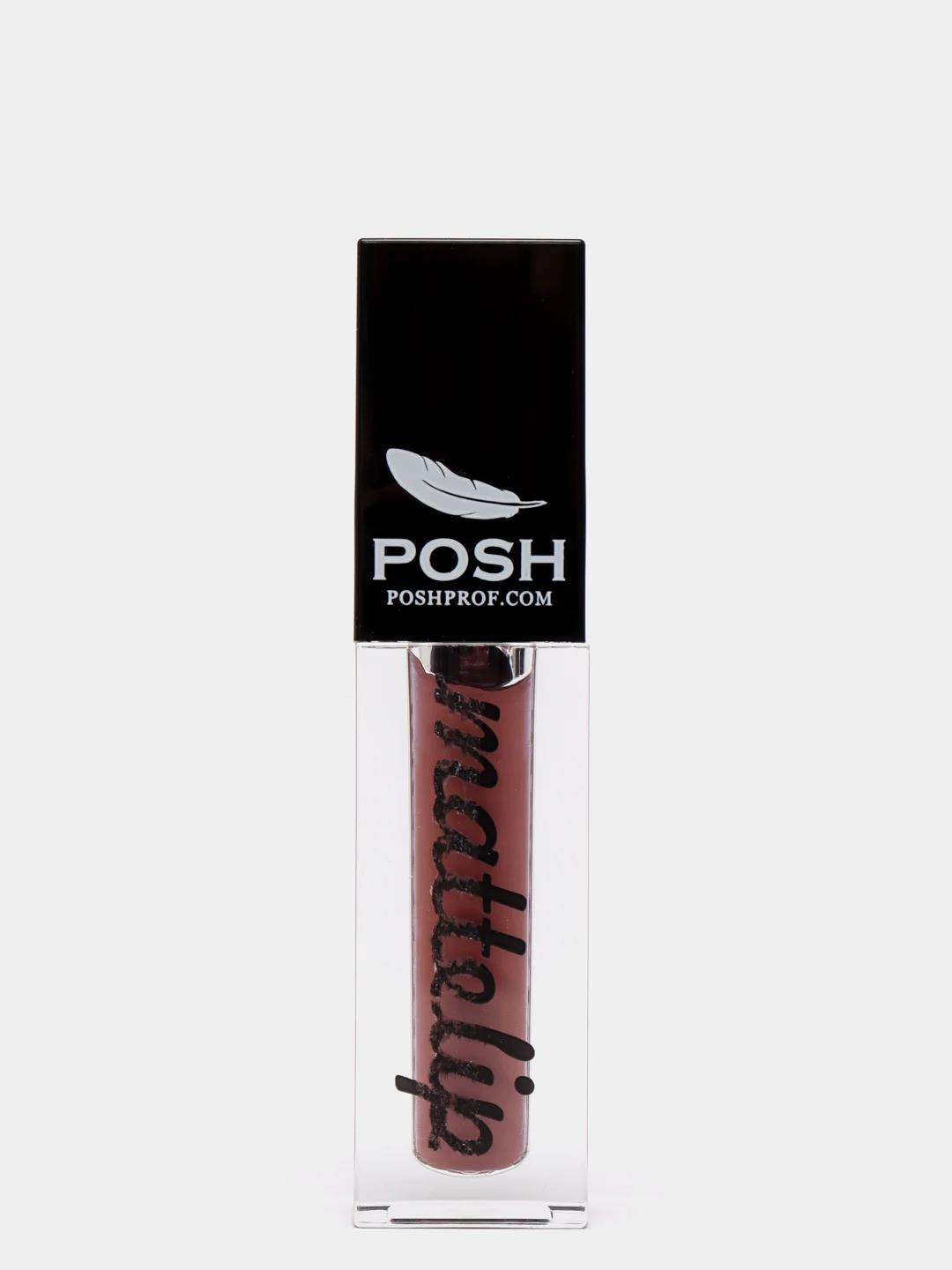 Жидкая матовая помада POSH 03 Улыбка на Миллион ВЕЛЬВЕТОВАЯ ВУАЛЬ с Аргонометрическим аппликатором. Стойкость 18 часов.