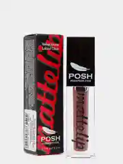 Жидкая матовая помада POSH 03 Улыбка на Миллион ВЕЛЬВЕТОВАЯ ВУАЛЬ с Аргонометрическим аппликатором. Стойкость 18 часов.