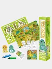 Игра развивающая 2 вида,  Муравьиные истории / Прогулки с динозавриками / Подарочный набор