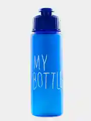 Голубой бутылка для воды "My bottle", 500 мл, 6.5 х 22 см