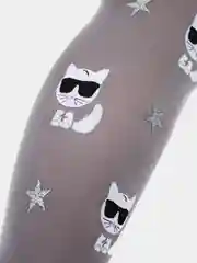 Серебряный колготки для девочки Karl, 50 ден, микрофибра