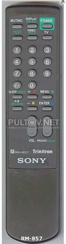 Пульт для кинескопного телевизора SONY RM-857