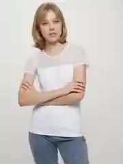 Белый женская футболка
