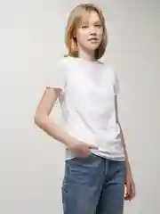 Белый женская футболка