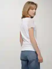 Белый женская футболка