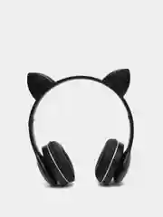 Беспроводные Bluetooth наушники с кошачьими светящимися ушками/ Cat Ear VZV-23M (черные)