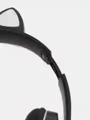 Беспроводные Bluetooth наушники с кошачьими светящимися ушками/ Cat Ear VZV-23M (черные)