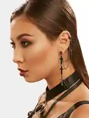 Серьга "Кресты у дороги"