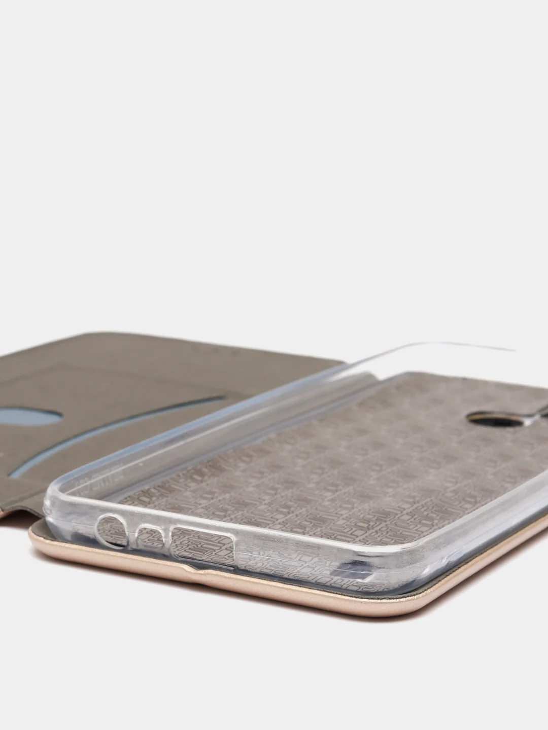 Золотой чехол-книжка для Realme C21 / C21Y