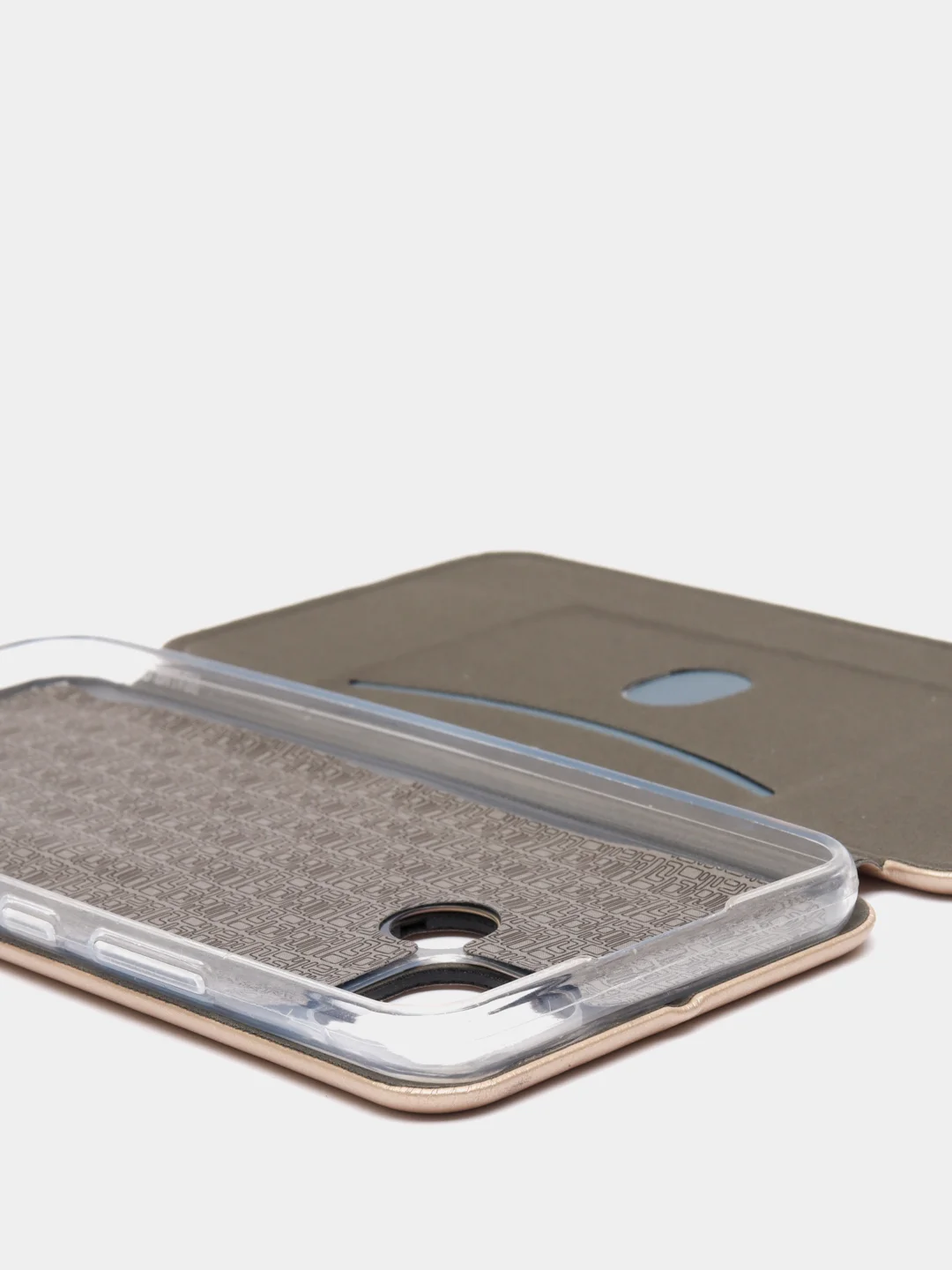Золотой чехол-книжка для Realme C21 / C21Y