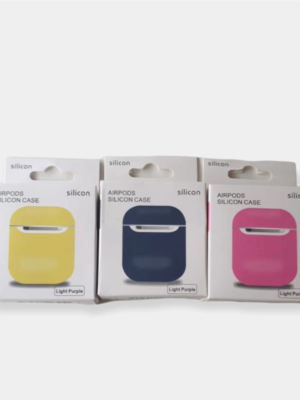 Чехол на Apple Airpods 1,2 Silicon Case для надежной защиты,яркий аксессуар