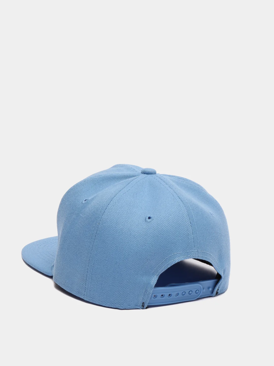 Голубой бейсболка молодежная Snapback, прямой широкий козырек