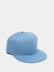Голубой бейсболка молодежная Snapback, прямой широкий козырек
