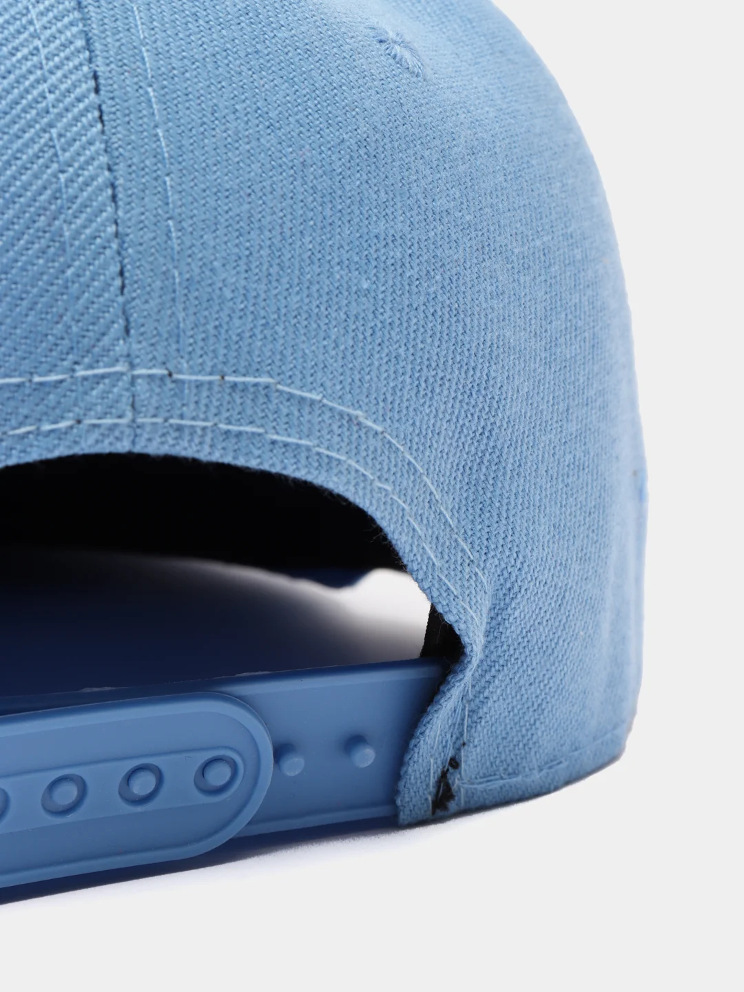 Голубой бейсболка молодежная Snapback, прямой широкий козырек