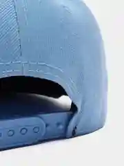 Голубой бейсболка молодежная Snapback, прямой широкий козырек