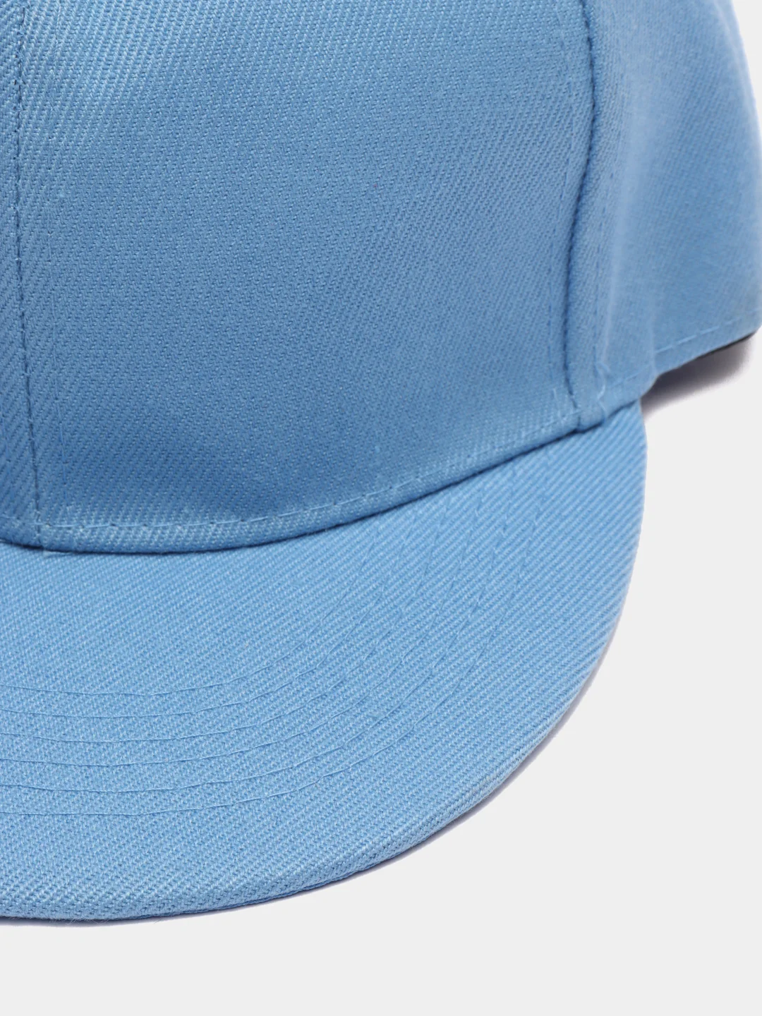 Голубой бейсболка молодежная Snapback, прямой широкий козырек