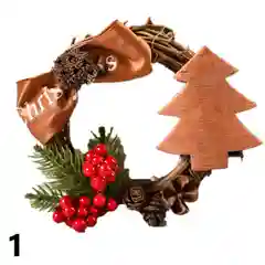 Венок новогодний 10 см Новый год/Рождество