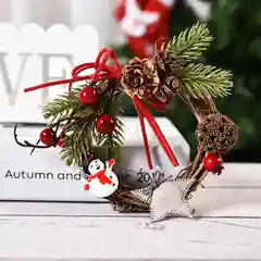 Венок новогодний 10 см Новый год/Рождество