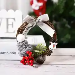 Венок новогодний 10 см Новый год/Рождество