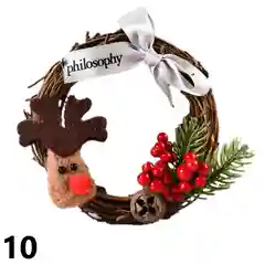 Венок новогодний 10 см Новый год/Рождество
