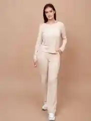 Домашний женский костюм TOPLES: брючный костюм-лапша