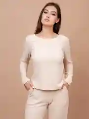 Домашний женский костюм TOPLES: брючный костюм-лапша