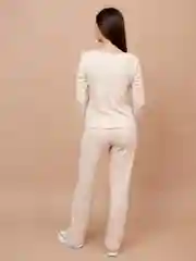 Домашний женский костюм TOPLES: брючный костюм-лапша