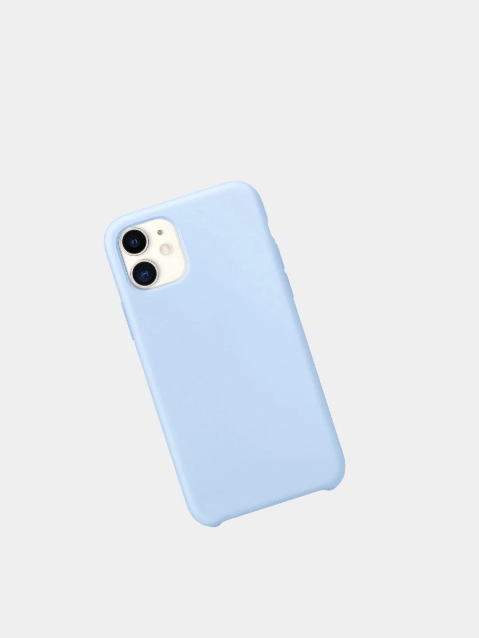 Небесно-голубой чехол Silicone Case для iPhone