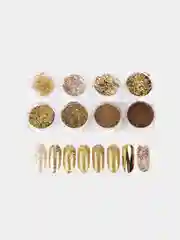 Золотой блестки для дизайна ногтей, сухие, сыпучие, стружка поталь