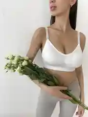 Белый бесшовный бюстгальтер LOVECO, для беременных и кормления, лиф без косточек