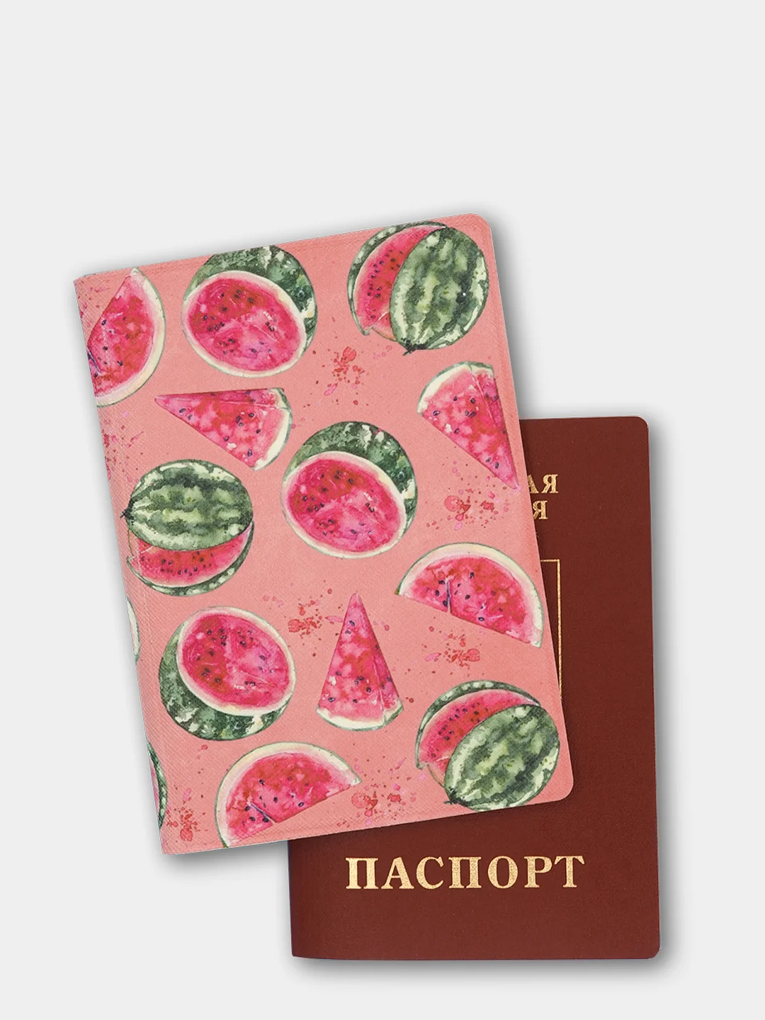 Красный обложка для паспорта экокожа (4 вида) с карманами для карты и СНИЛС