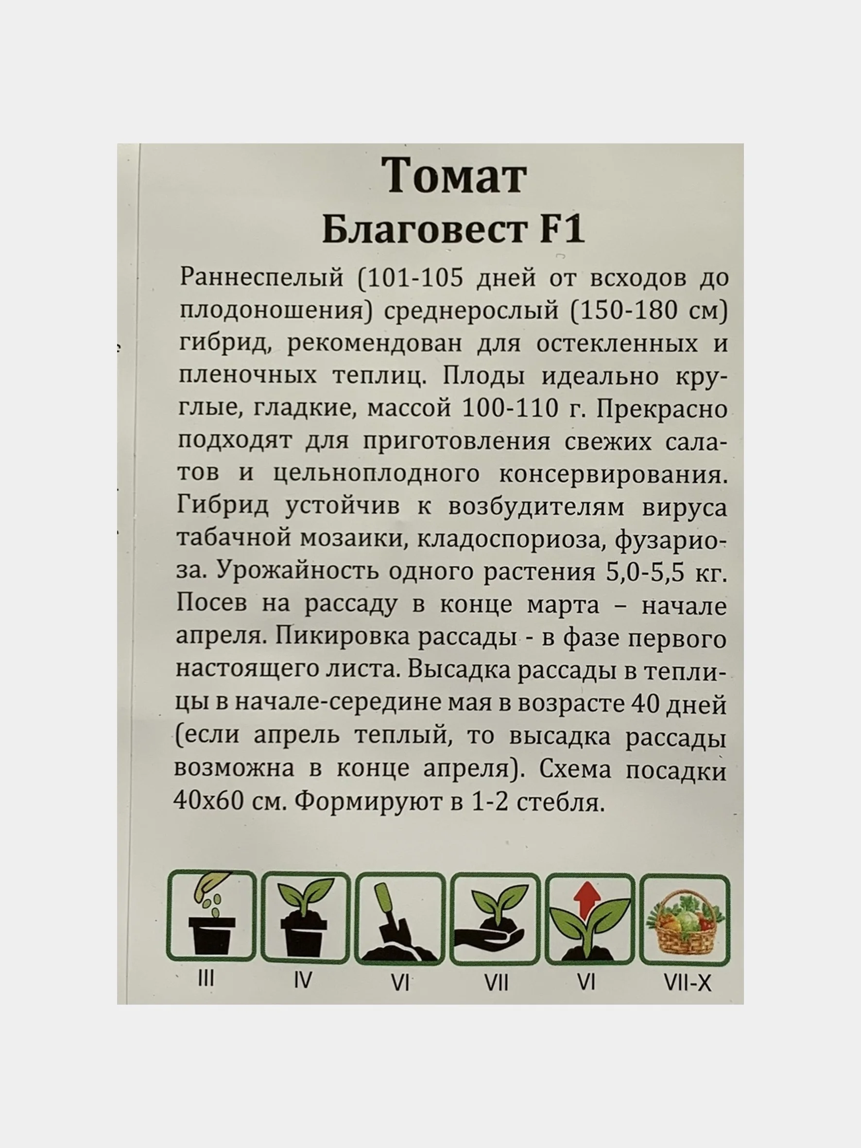 Томат "Благовест", семена