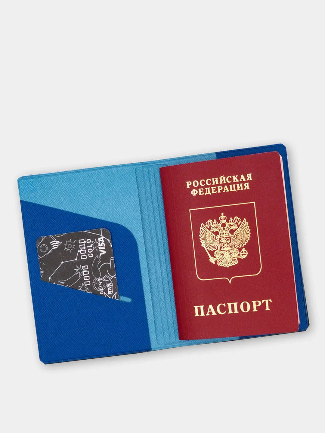 Обложка для паспорта экокожа (4 вида) с карманами для карты и СНИЛС