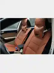 Коричневый подушка на подголовник автомобиля/ авто подушка на подголовник в машину из экокожи для шеи