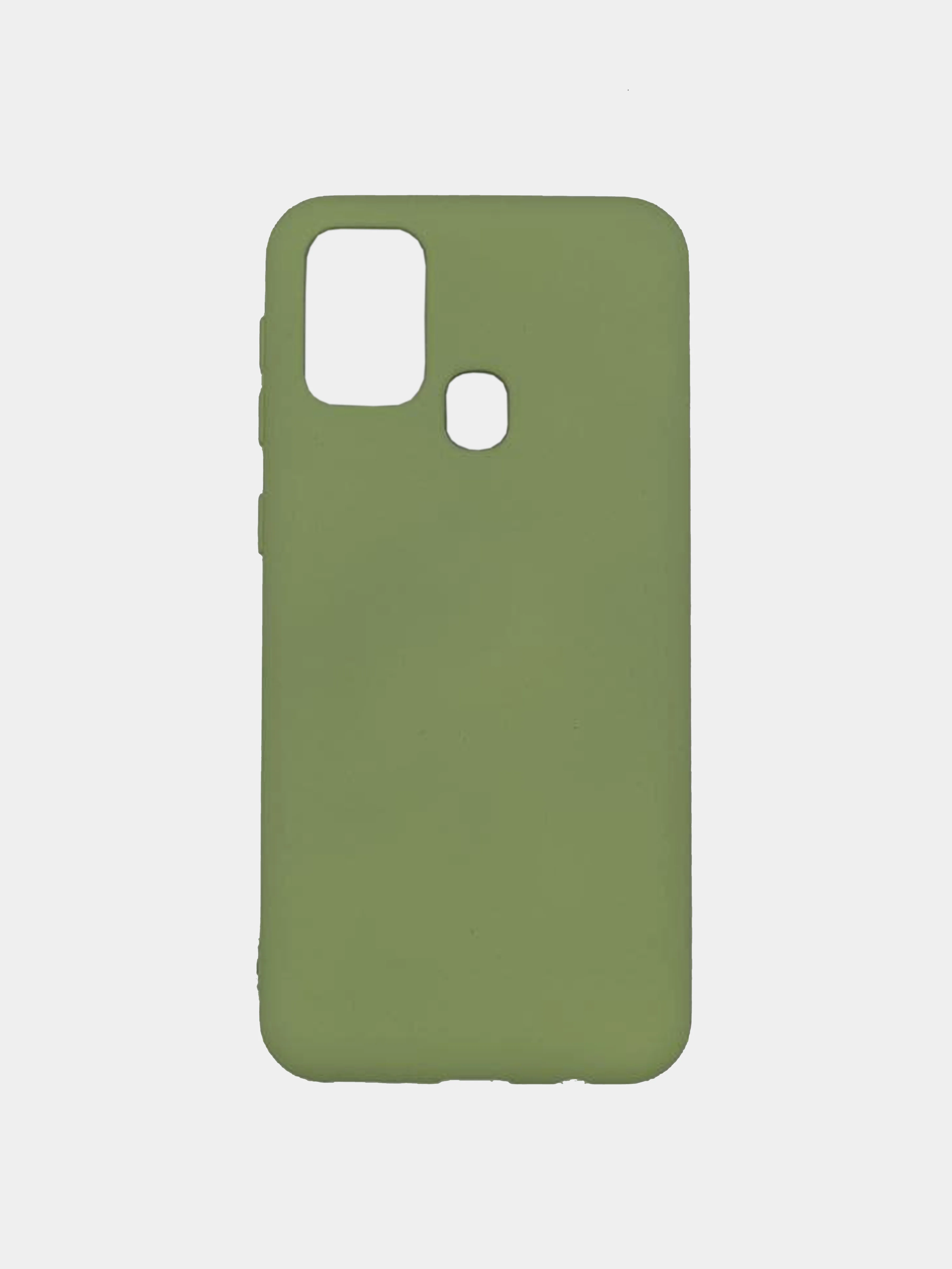 Лимонный чехол Silicone cover для Samsung Galaxy F41