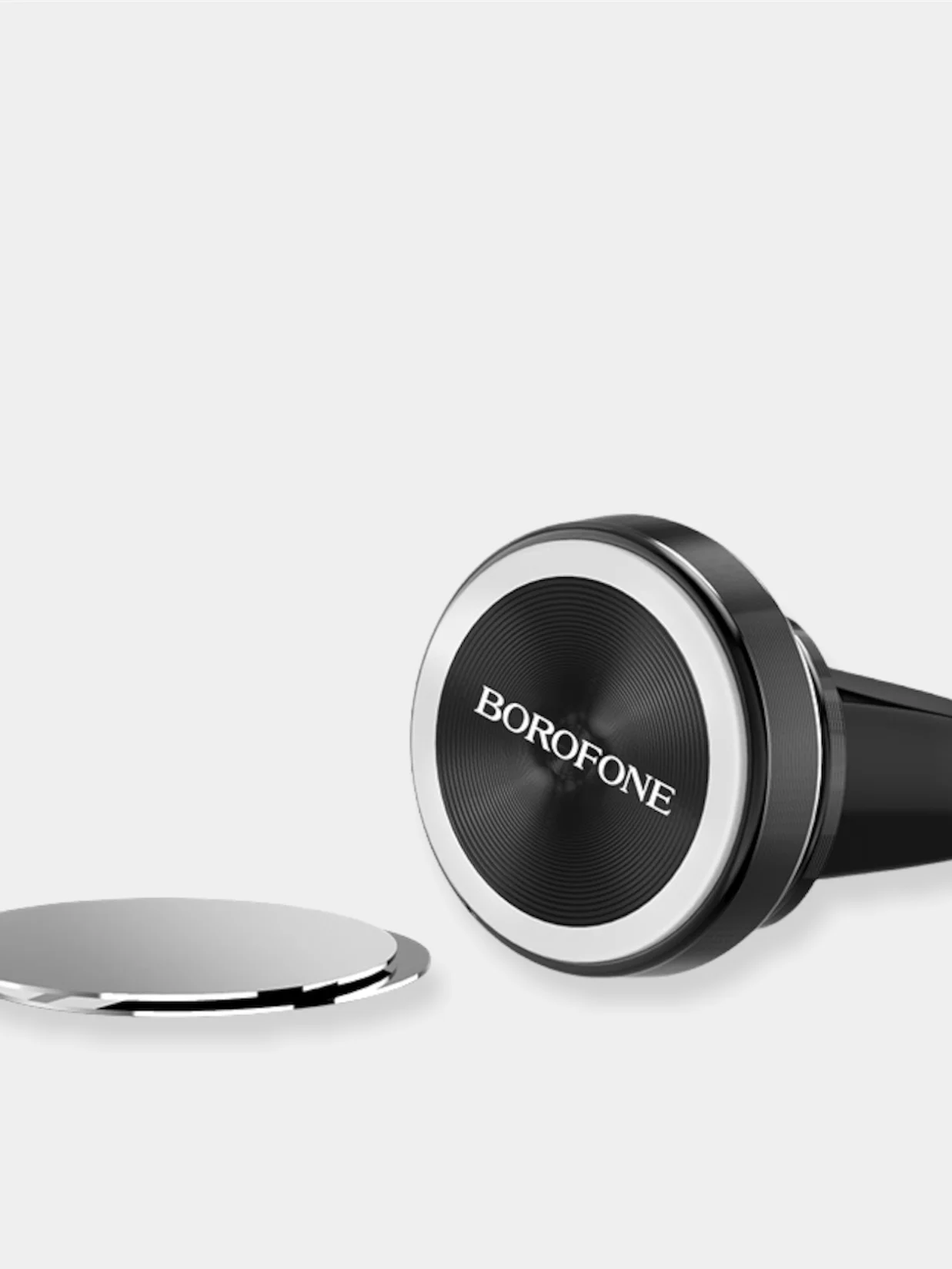 Автомобильный держатель Borofone BH6 Platinum магнитный,в решетку воздуховода в авто