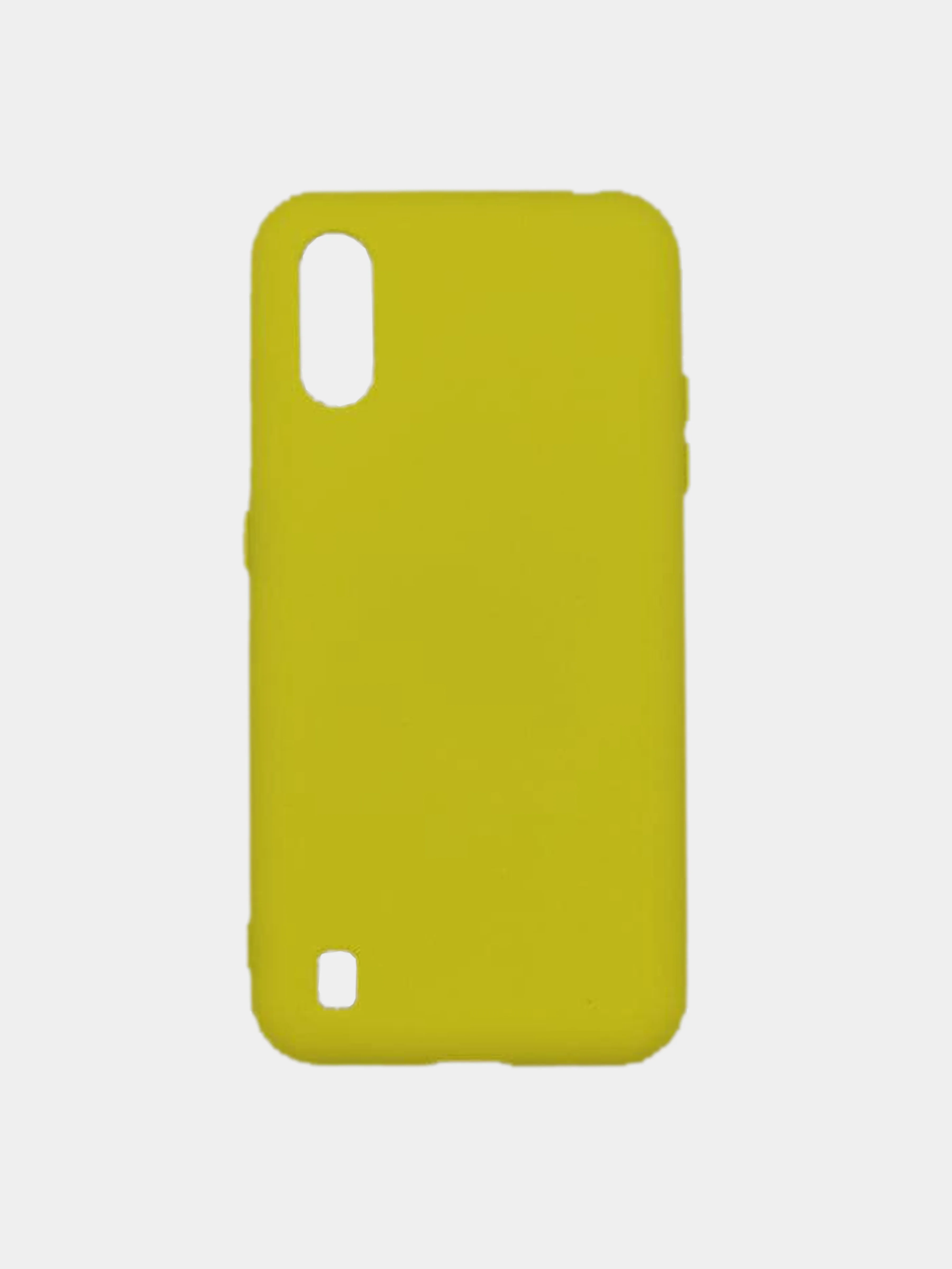 Желтый чехол Silicone cover для Samsung Galaxy A01/M01