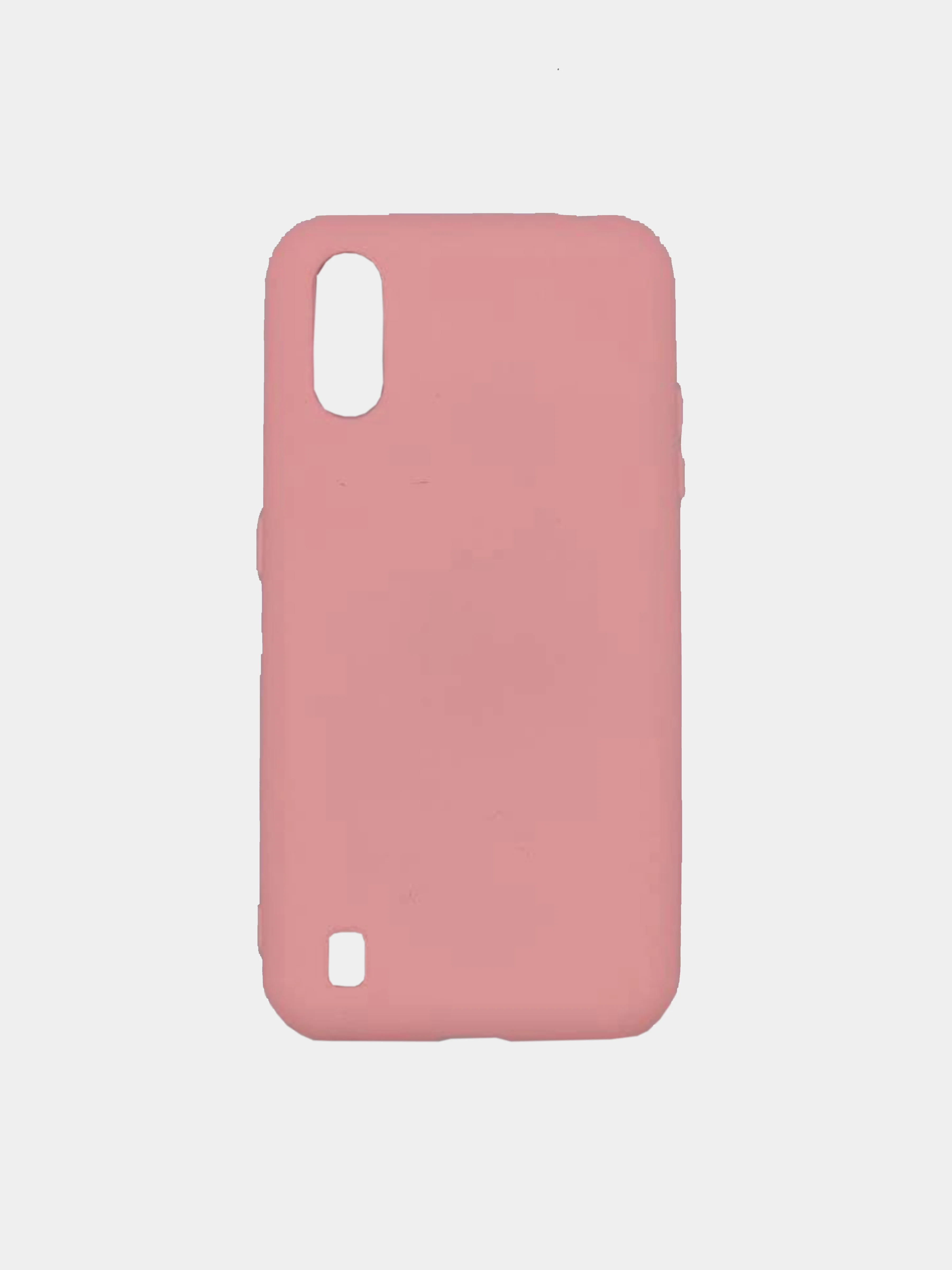 Розовый чехол Silicone cover для Samsung Galaxy A01/M01