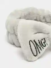 Серый бант повязка OMG для волос на голову для косметических процедур