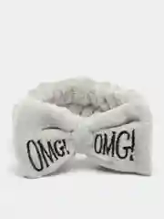Серый бант повязка OMG для волос на голову для косметических процедур