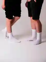 Белый носки разного цвета, однотонные, унисекс