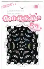 Черный наклейки НА НОГТИ